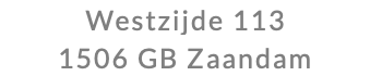 Westzijde 113 1506 GB Zaandam